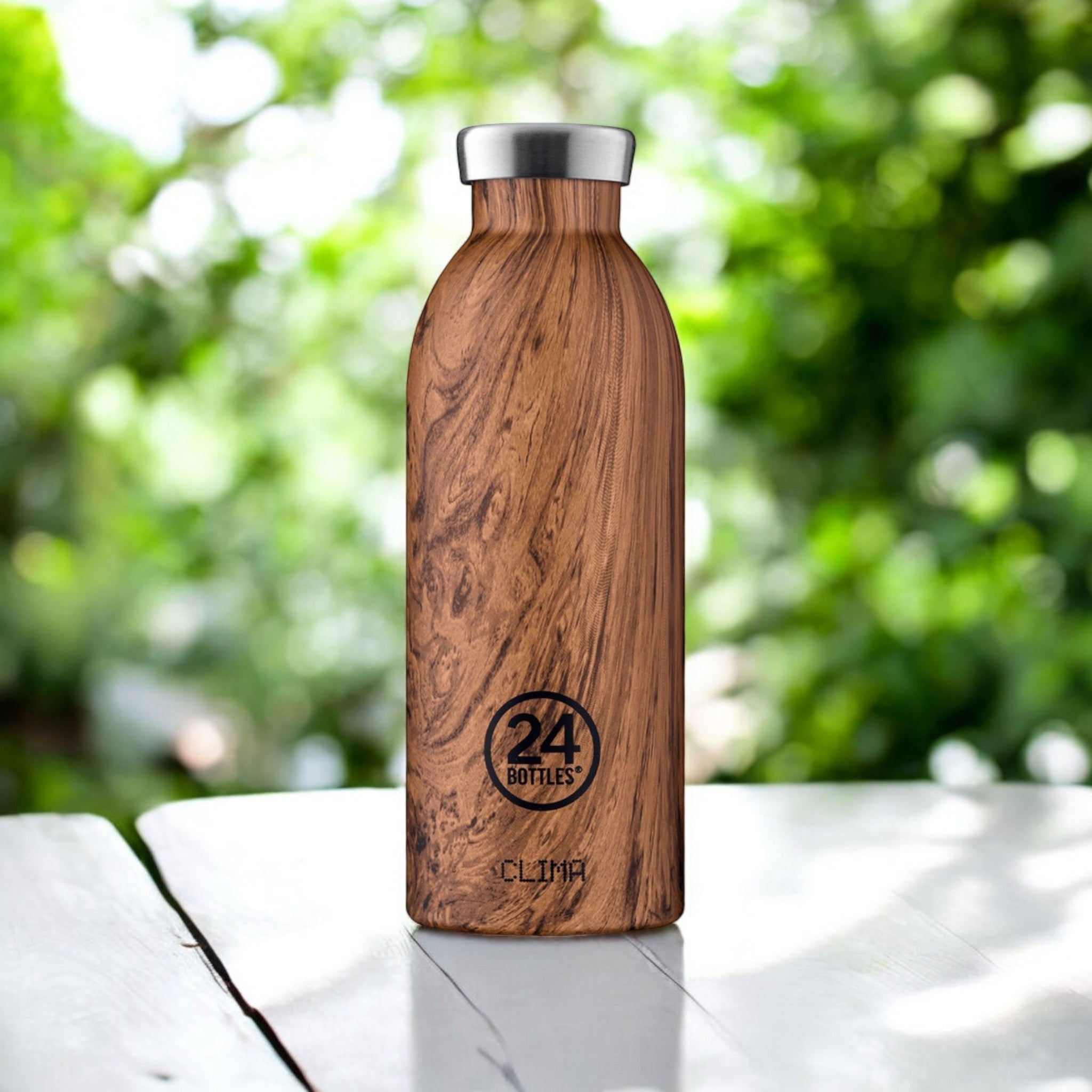 Clima Bottle Sequoia Wood 500ml