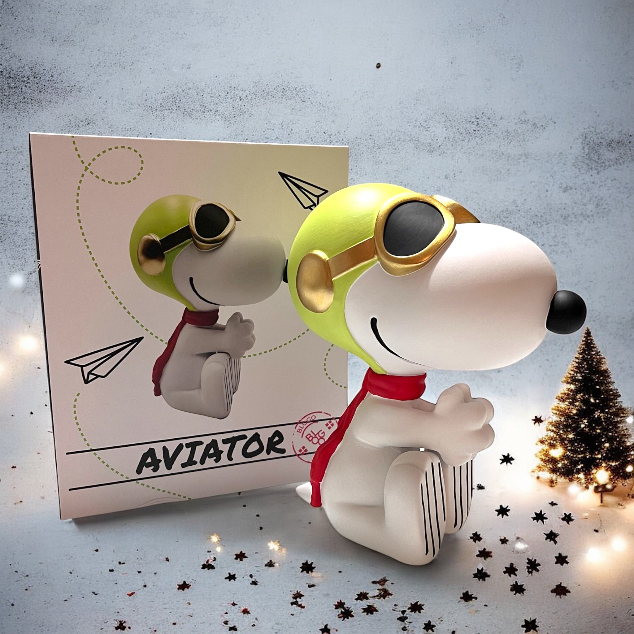 Snoopy Aviator White